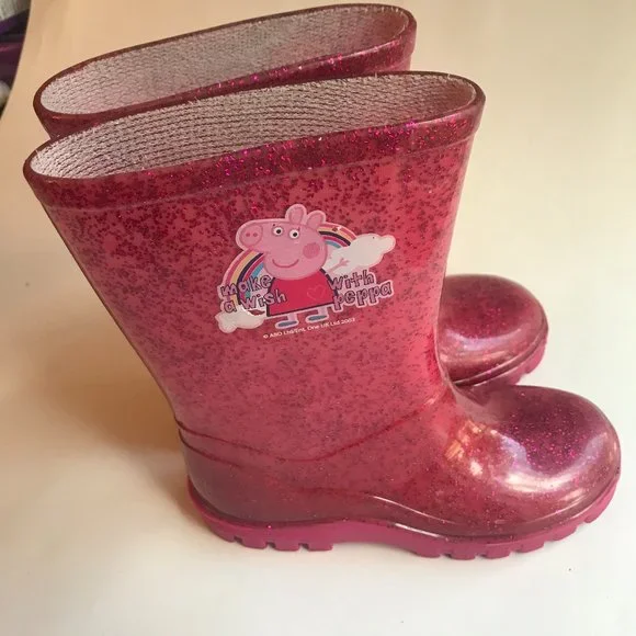 Shoes Peppa Pig Glitter Pink Boots Sizes Poshmark
